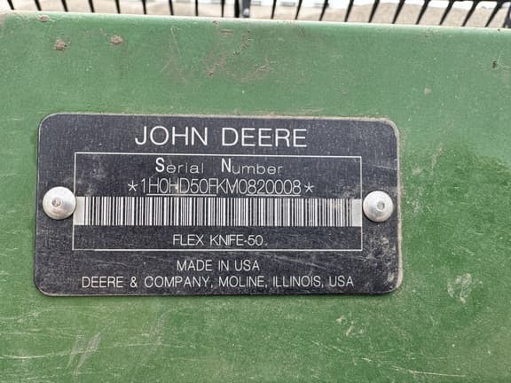 Image of John Deere HD50F equipment image 4