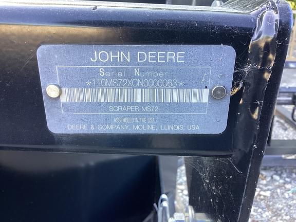 Image of John Deere MS72 equipment image 3