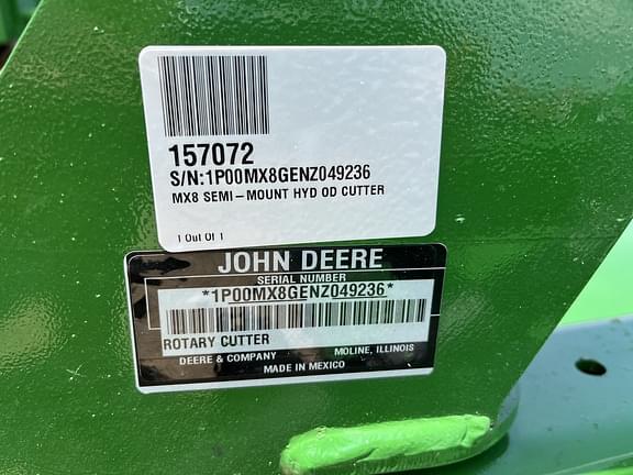 Image of John Deere MX8 equipment image 4