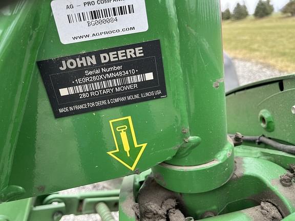 Image of John Deere R280 equipment image 3