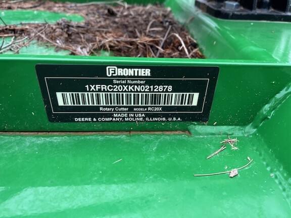 Image of John Deere RC2072 equipment image 1