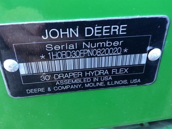 Image of John Deere RD30F equipment image 4