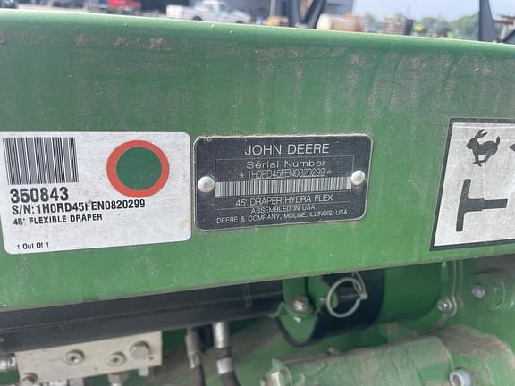 Image of John Deere RD45F equipment image 4