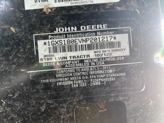 Image of John Deere S180 equipment image 2