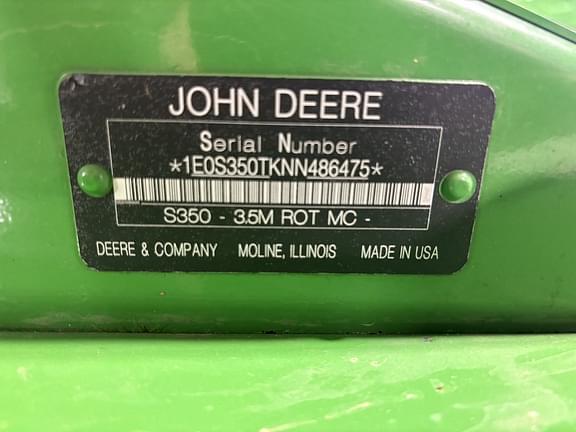 Image of John Deere S350 equipment image 4