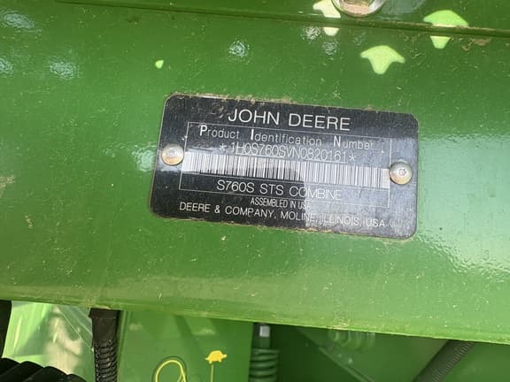 Image of John Deere S760 equipment image 4