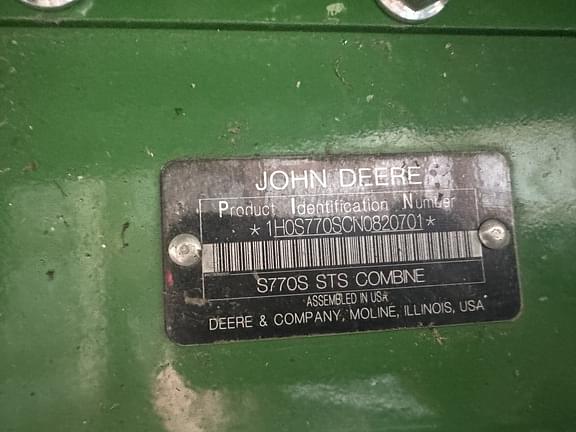 Image of John Deere S770 equipment image 2