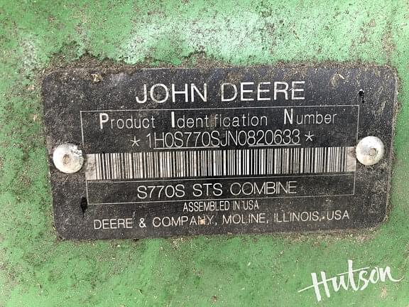 Image of John Deere S770 equipment image 4