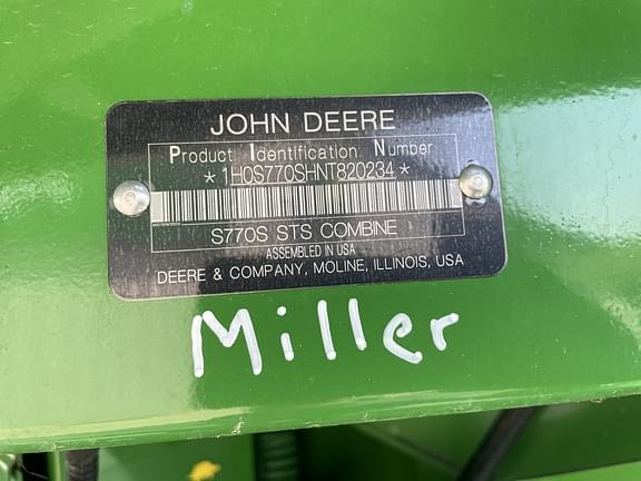 Image of John Deere S770 equipment image 3