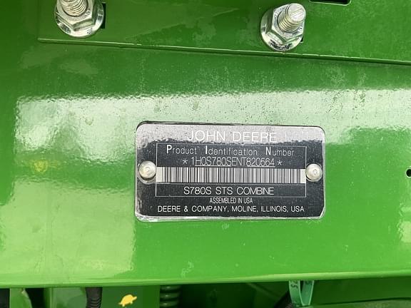 Image of John Deere S780 equipment image 3
