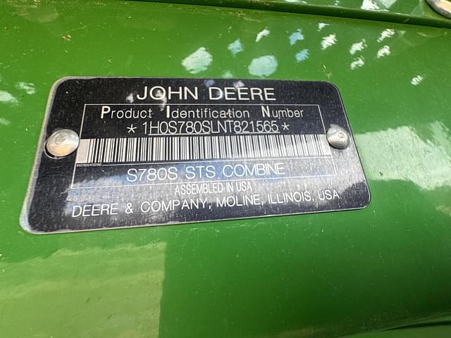 Image of John Deere S780 equipment image 3