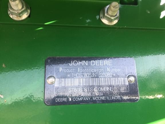 Image of John Deere S780 equipment image 3