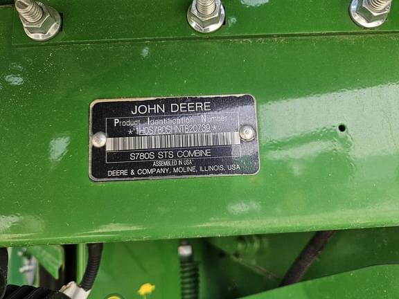 Image of John Deere S780 equipment image 4