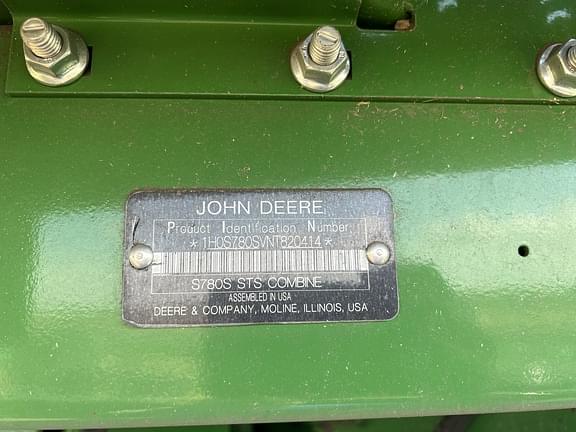 Image of John Deere S780 equipment image 2