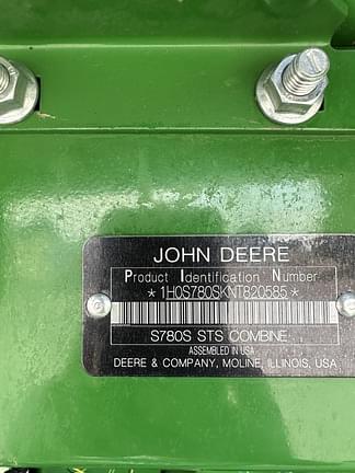 Image of John Deere S780 equipment image 3