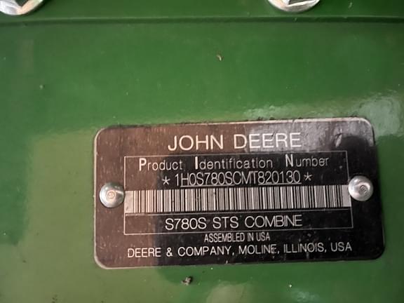 Image of John Deere S780 equipment image 1