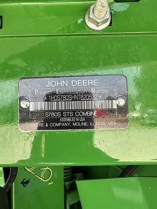 Image of John Deere S780 equipment image 3