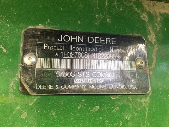 Image of John Deere S780 equipment image 4