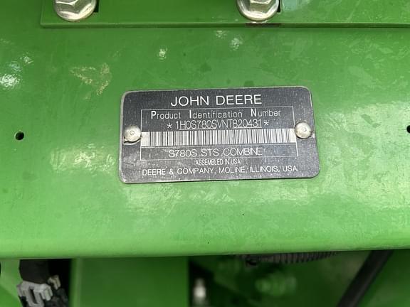 Image of John Deere S780 equipment image 2