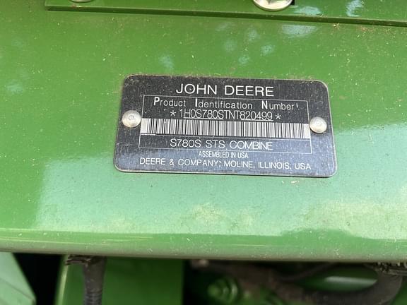 Image of John Deere S780 equipment image 2