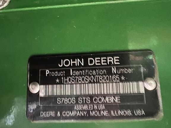 Image of John Deere S780 equipment image 1