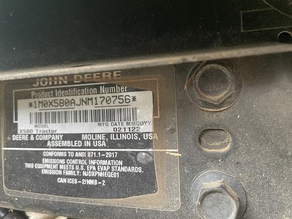 Image of John Deere X580 Primary image