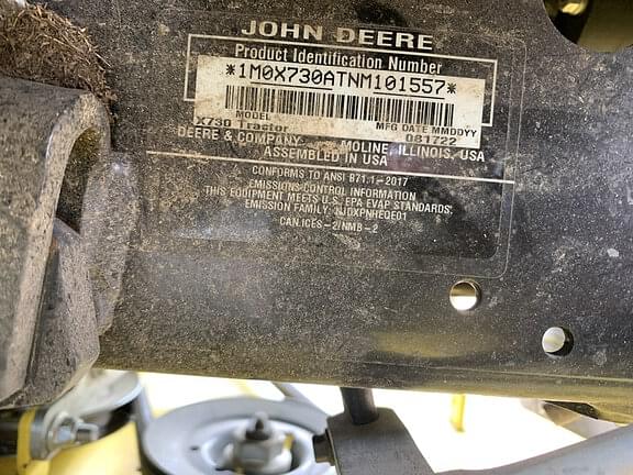 Image of John Deere X730 equipment image 4