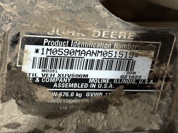 Image of John Deere XUV 590M equipment image 3