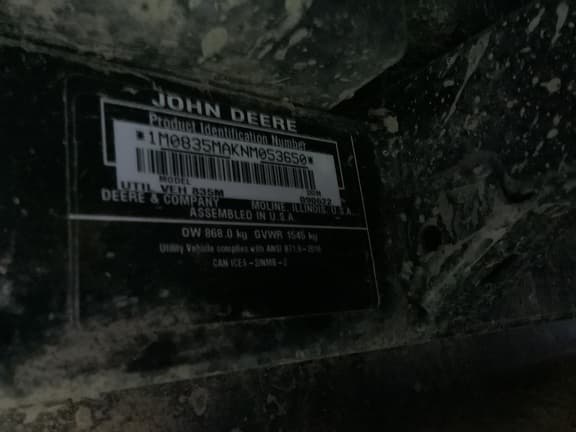 Image of John Deere XUV 835M equipment image 3