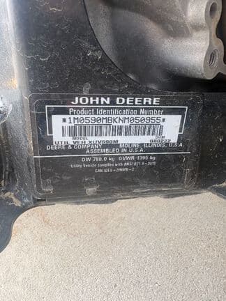 Image of John Deere XUV 590M S4 equipment image 4
