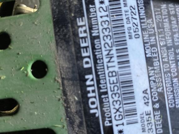 Image of John Deere Z335E equipment image 2
