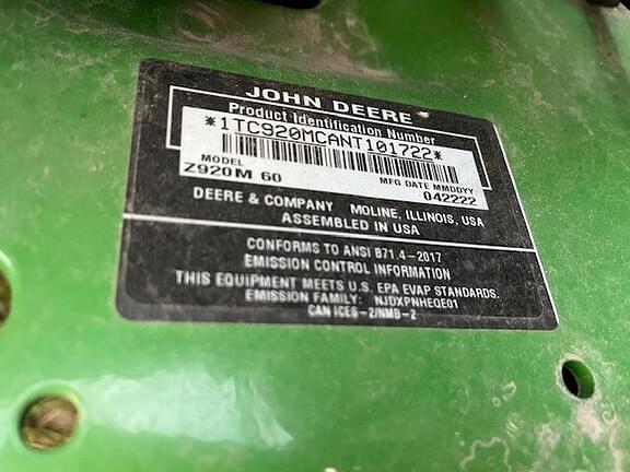 Image of John Deere Z920M equipment image 1