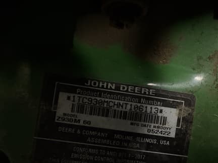 Image of John Deere Z930M equipment image 4