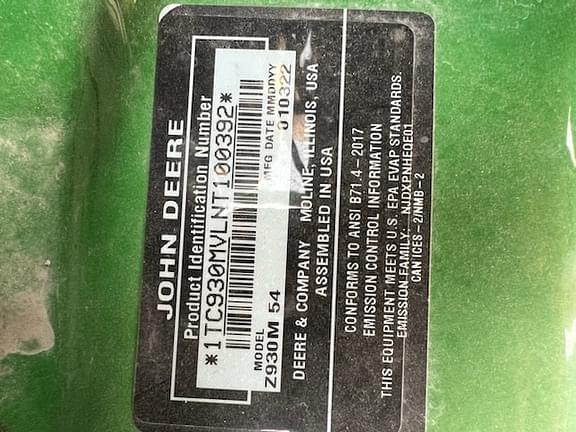 Main image John Deere Z930M 7