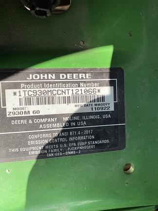 Image of John Deere Z930M equipment image 4