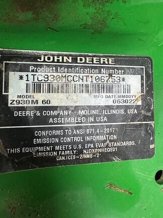 Image of John Deere Z930M Image 1