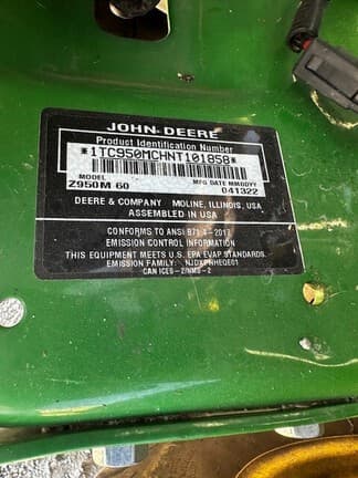 Image of John Deere Z950M equipment image 4