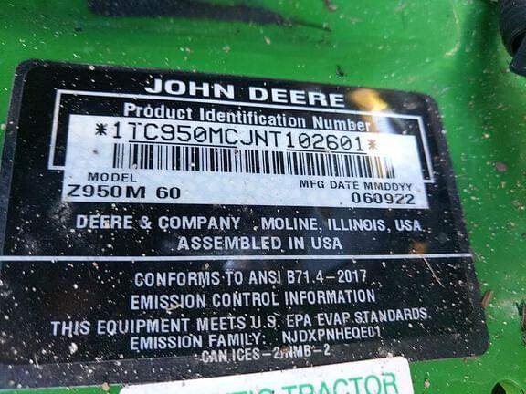 Image of John Deere Z950M equipment image 2
