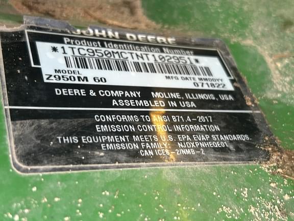 Image of John Deere Z950M equipment image 4