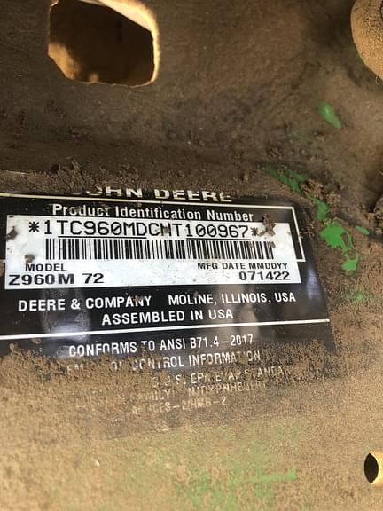 Image of John Deere Z960M Image 1