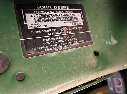 Image of John Deere Z960M equipment image 1