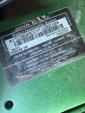 Image of John Deere Z960M equipment image 3