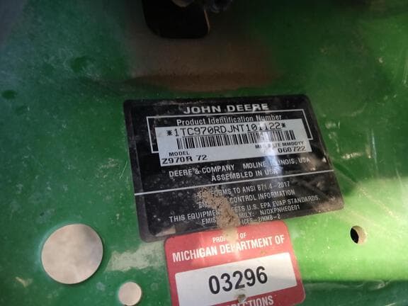 Image of John Deere Z970R equipment image 2