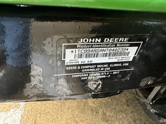 Image of John Deere Z994R equipment image 4