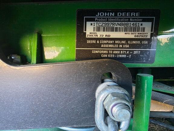 Image of John Deere Z997R equipment image 3