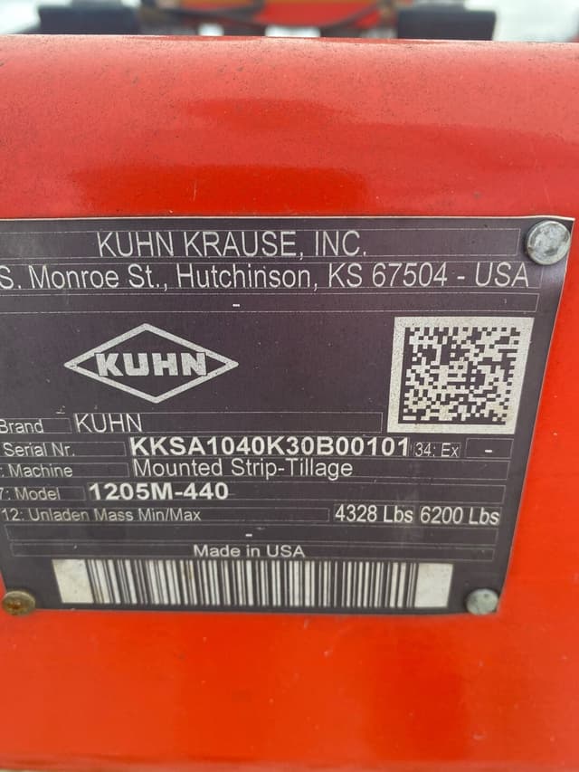 Image of Kuhn Krause Gladiator 1205M-440 equipment image 1