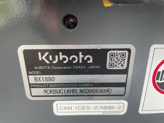 Image of Kubota BX1880 equipment image 1