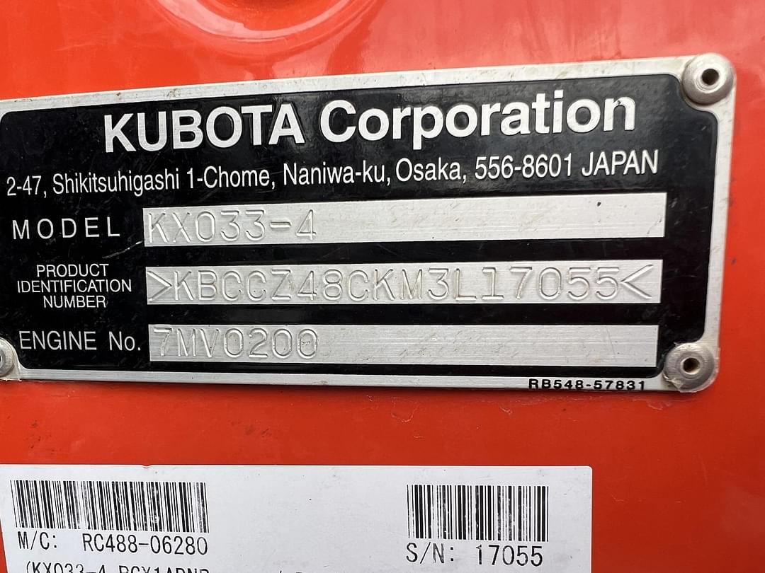 Image of Kubota KX033-4 Image 1