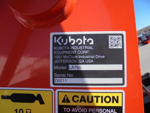 Image of Kubota LA765 equipment image 4