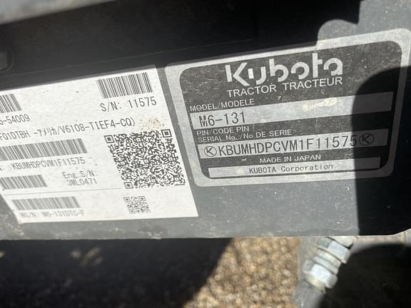 Image of Kubota M6-131 equipment image 4